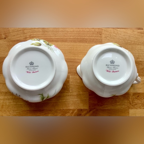 Richmond Wild Anemone Sugar Bowl & Creamer - Picture 8 of 9